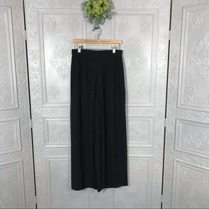 Women’s Joseph Ribkoff Elegant Black Drape Pants with Sheer Over Fabric